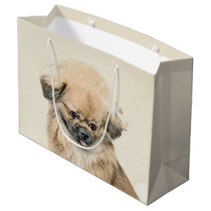 Pekingese Painting - Cute Original Hund Art