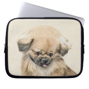 Pekingese Painting - Cute Original Hund Art Laptop Fodral