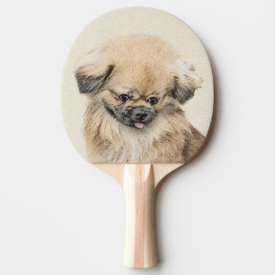 Pekingese Painting - Cute Original Hund Art Pingisracket