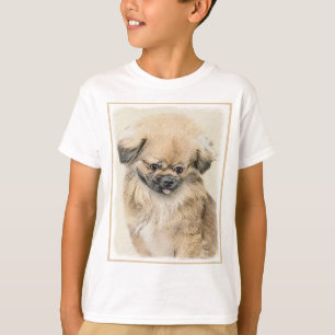 Pekingese Painting - Cute Original Hund Art T Shirt