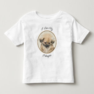 Pekingese Painting - Cute Original Hund Art T Shirt