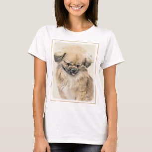 Pekingese Painting - Cute Original Hund Art Tee Shirt