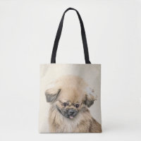 Pekingese Painting - Cute Original Hund Art