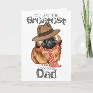 Pekingese Pappa Card Kort