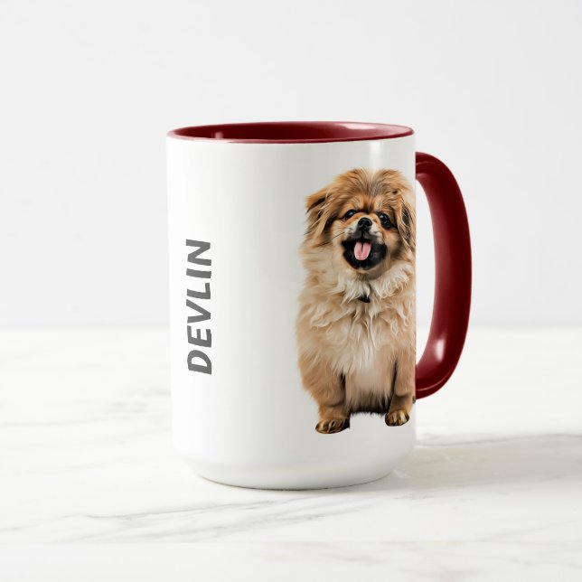 Pekingese Personlig mugg (Framsida höger)