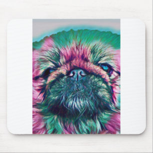 Pekingese Porträtt Musmatta