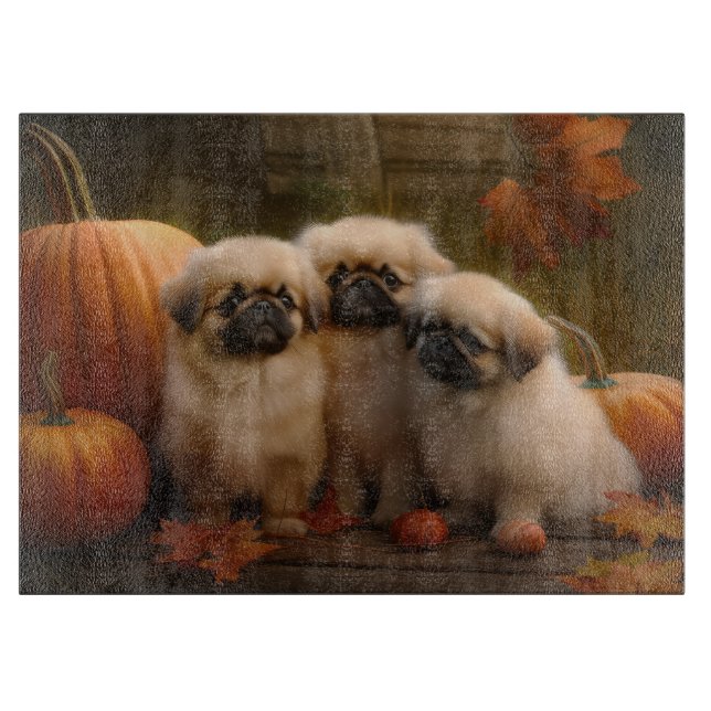 Pekingese Puppy Autumn Delight Pumpkin (Framsidan)