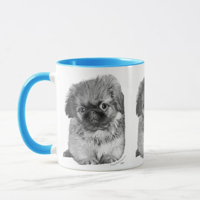 Pekingese Puppy Mugg (Vänster)