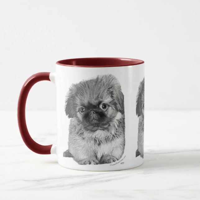 Pekingese Puppy Mugg (Vänster)