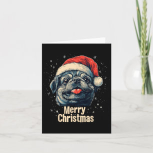 Pekingese Santa Hat God jul Julafton Hund älskare Kort