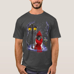 Pekingese Santa Snö jul Light Winter Pajama T Shirt