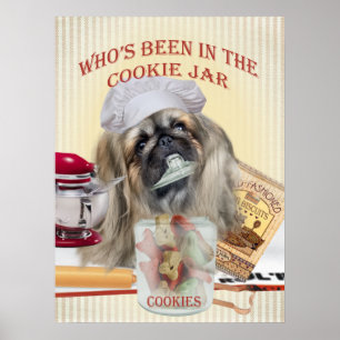 Pekingese som har varit i Cookie Burk Poster