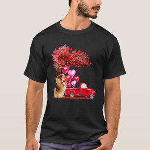 Pekingese Sunglasses Hearts Träd Pickupare Lastbil T Shirt