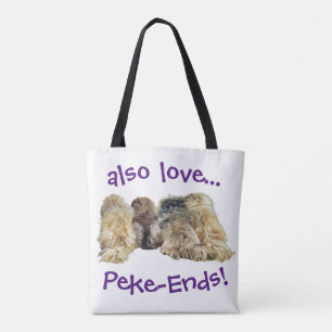 Pekingese Tote, inklusive Peke-änderna! Tygkasse
