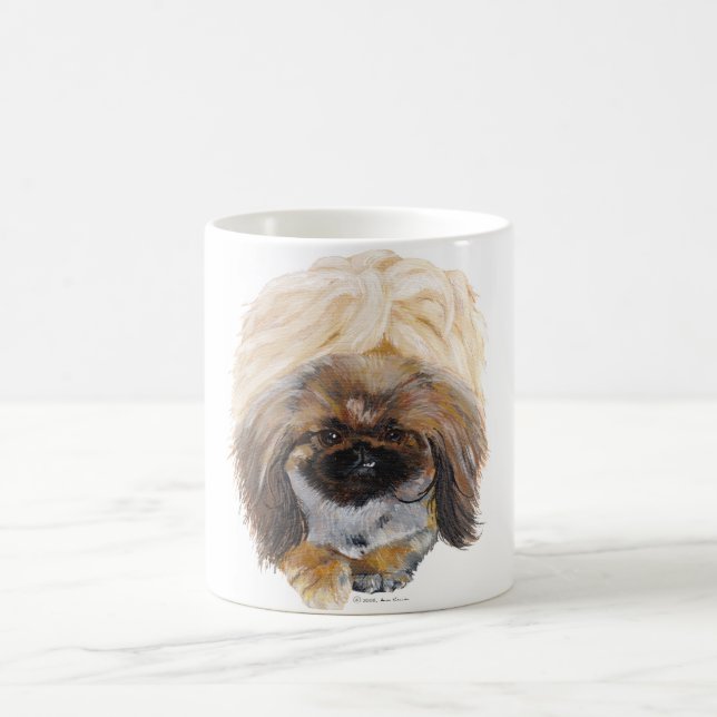Pekingese Tuffy Kaffemugg (Center)