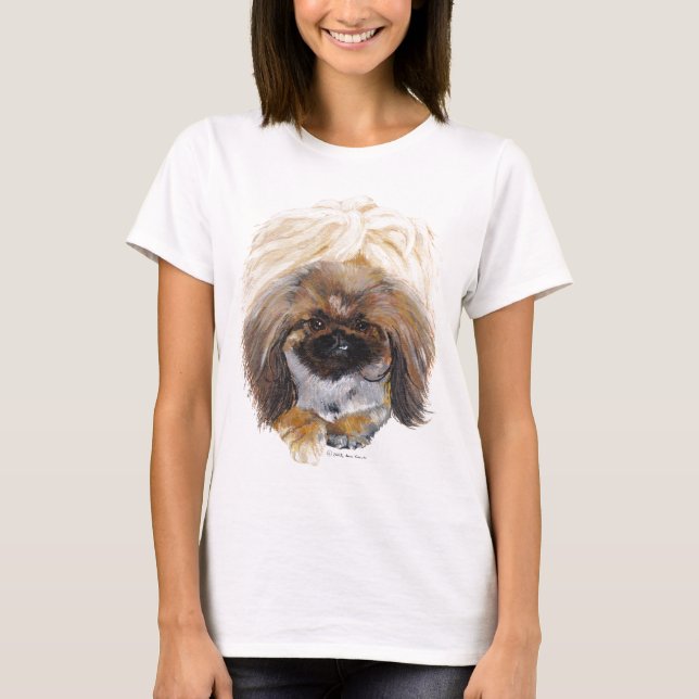 Pekingese Tuffy T Shirt (Framsida)