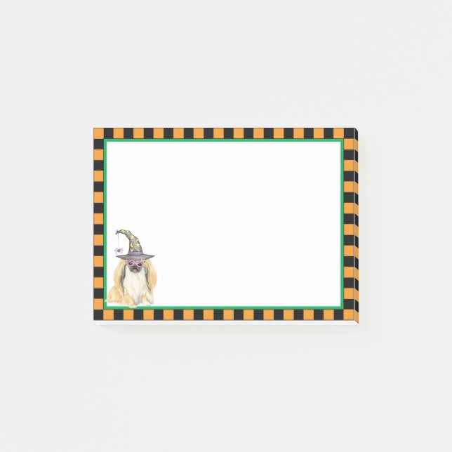 Pekingese Witch Post-it Notes Block (Framsida)