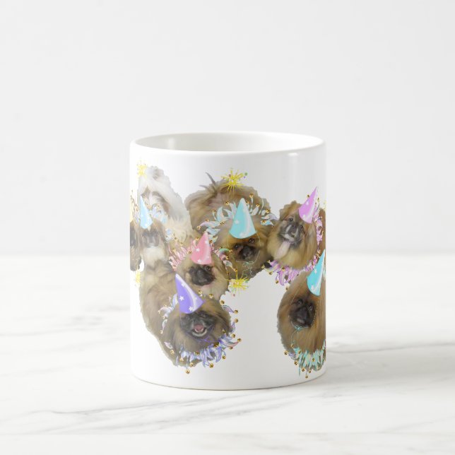 Pekingeser Celebrationsgrupp Kaffemugg (Center)