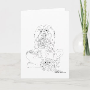 Pekingeser Celestial Med Husdjurskort Kort