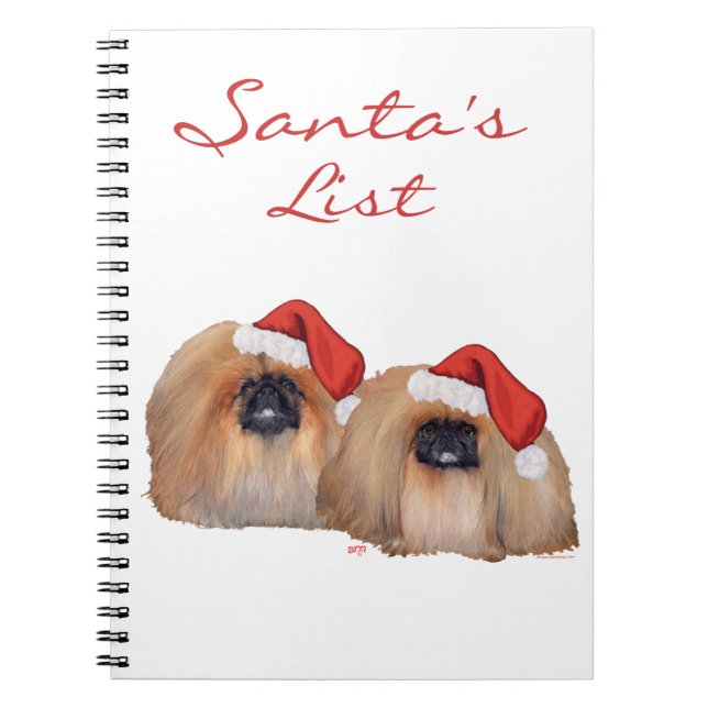 Pekingeser God Jul Anteckningsbok (Framsidan)