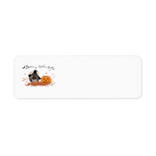 Pekingeser Halloween Returadressetiketter Returadress Etikett