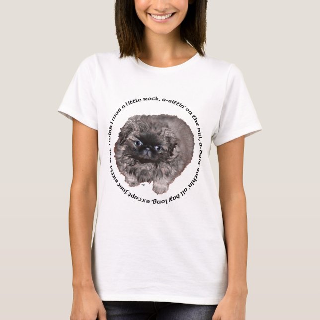 Pekingeser Hund Dittig Tee (Framsida)