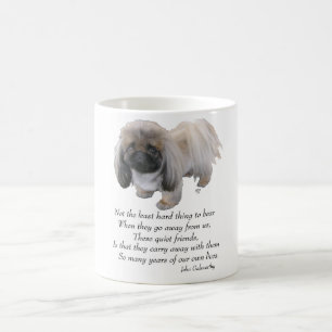 Pekingeser Hund Regnbågsbron Kaffemugg