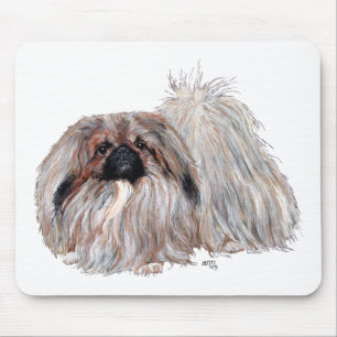 Pekingeser Hund Stående Musmatta