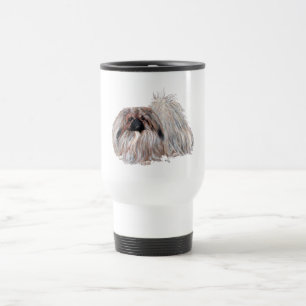 Pekingeser Hund Stående Resemugg