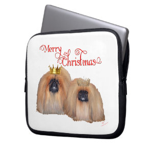 Pekingeser jul laptop sleeve