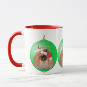 Pekingeser Jul Ornament Mugg