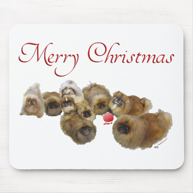 Pekingeser Jul Ornament Musmatta (Framsidan)