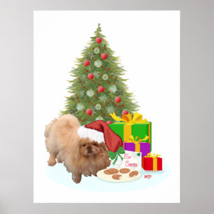 Pekingeser jul poster