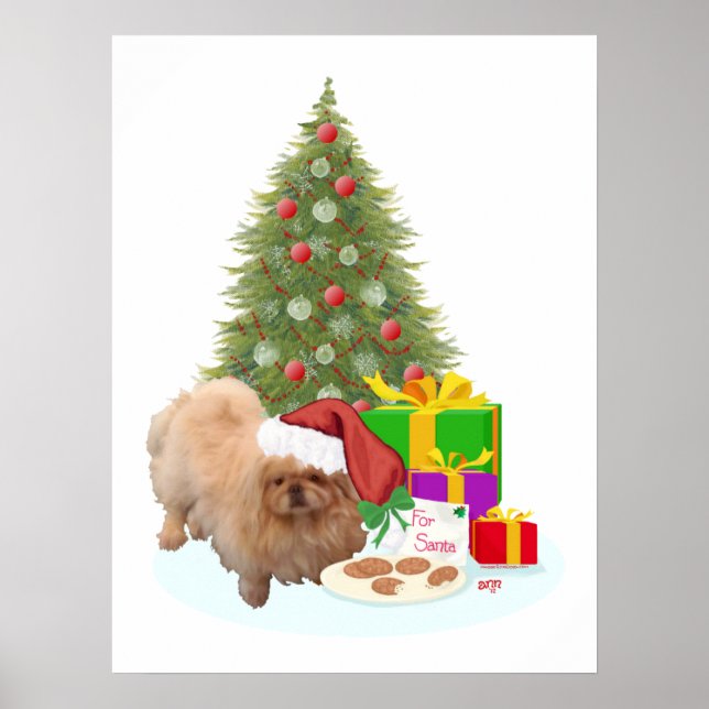 Pekingeser jul poster (Framsidan)