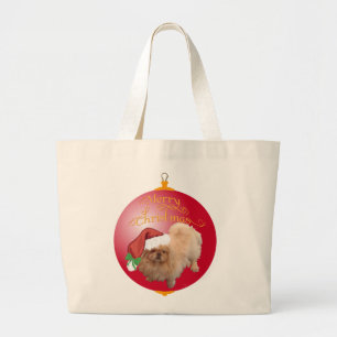 Pekingeser julgranskula jumbo tygkasse