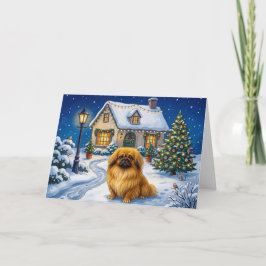 Pekingeser Julkort Helgkort