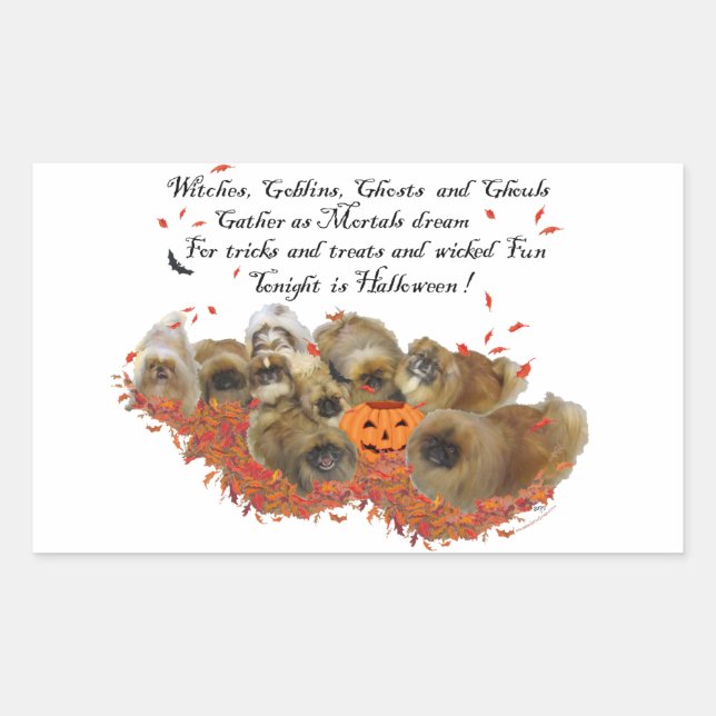 Pekingeser Klistermärken (Framsida)