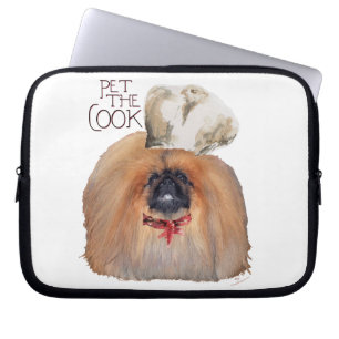 Pekingeser kock - man laptop fodral