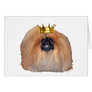 Pekingeser Konung (Anpassa om du önskar!) Hälsningskort
