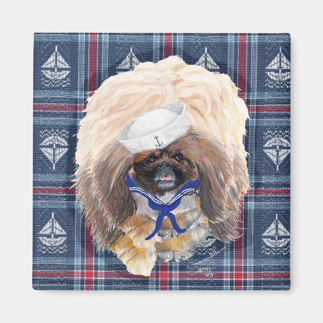 Pekingeser Magnet (Framsidan)