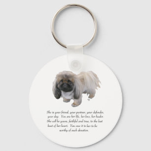 Pekingeser Minnessak - HONOR Nyckelring