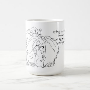 Pekingeser Om Hundar Kunde Tala Kaffemugg