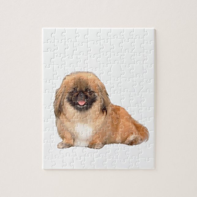 Pekingeser (röd, svart mask #1) pussel (Vertikal)