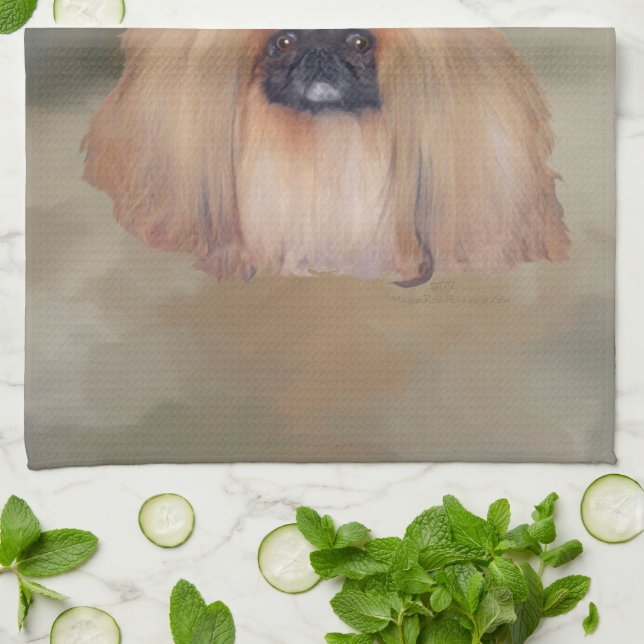 Pekingeser Royal Kökshandduk (Vikta)