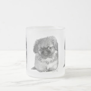Pekingeser-valp Frostad Glasmugg