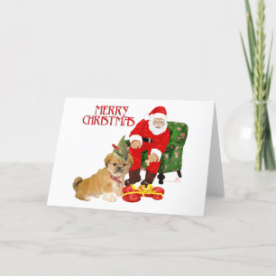 Pekingeser Valp Jul Helgkort