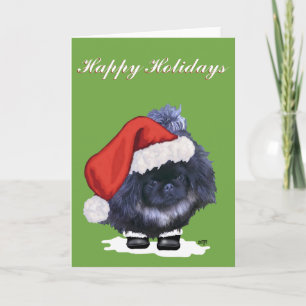 Pekingeser Valp Jul Helgkort