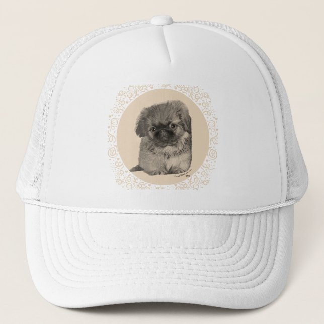 Pekingeser-valp Keps (Framsida)