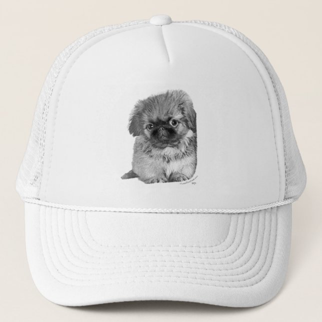 Pekingeser-valp Truckerkeps (Framsida)