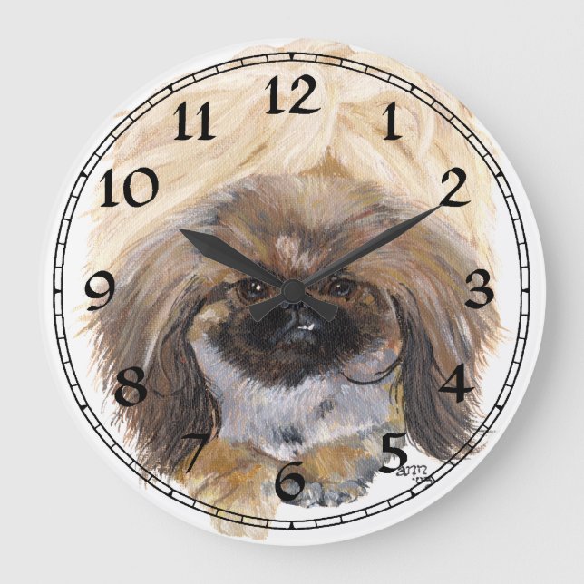 Pekingeserättika Stor Klocka (Framsida)
